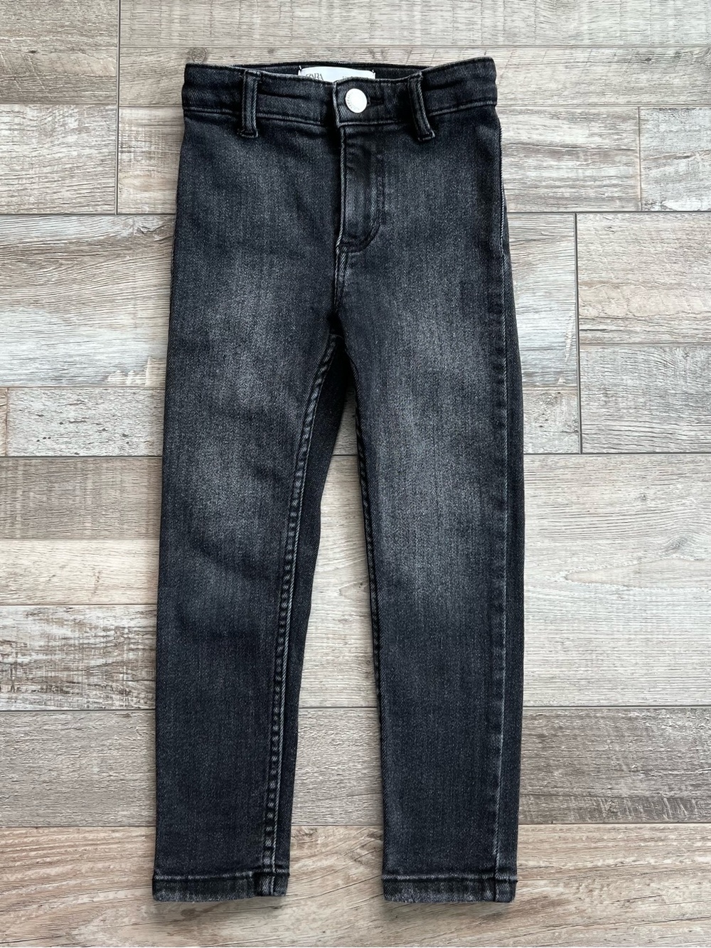 Zara Girls Black Wash Skinny Jeans Size 6